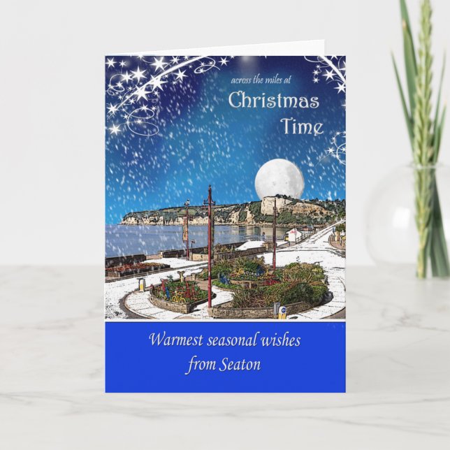 Weihnachtskarte für den Sitzplatz Feiertagskarte (Vorderseite)