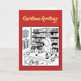 Weihnachtskarte für den Stationiershop Feiertagskarte