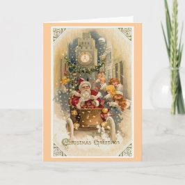 Weihnachtskarte für den Vintage Feiertagskarte