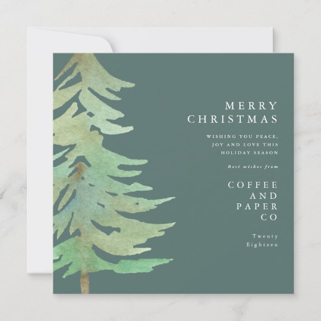 Weihnachtskarte für den Wald Einladung (Vorderseite)