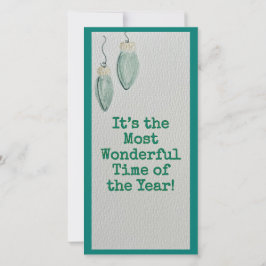 Weihnachtskarte für die Familie - Wunderbar - Flac Feiertagskarte