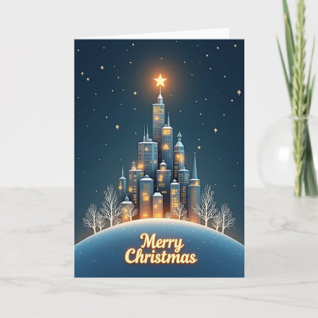 Weihnachtskarte für die Launenstadt Karte (Vorderseite)