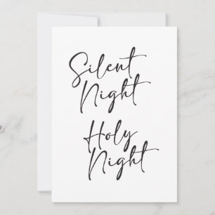 Weihnachtskarte für die Stille Nacht Einladung