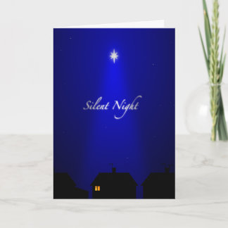 Weihnachtskarte für die Stille Nacht Feiertagskarte