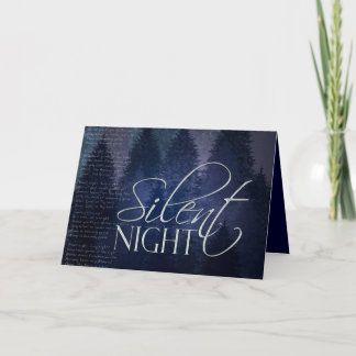 Weihnachtskarte für die Stille Nacht Feiertagskarte