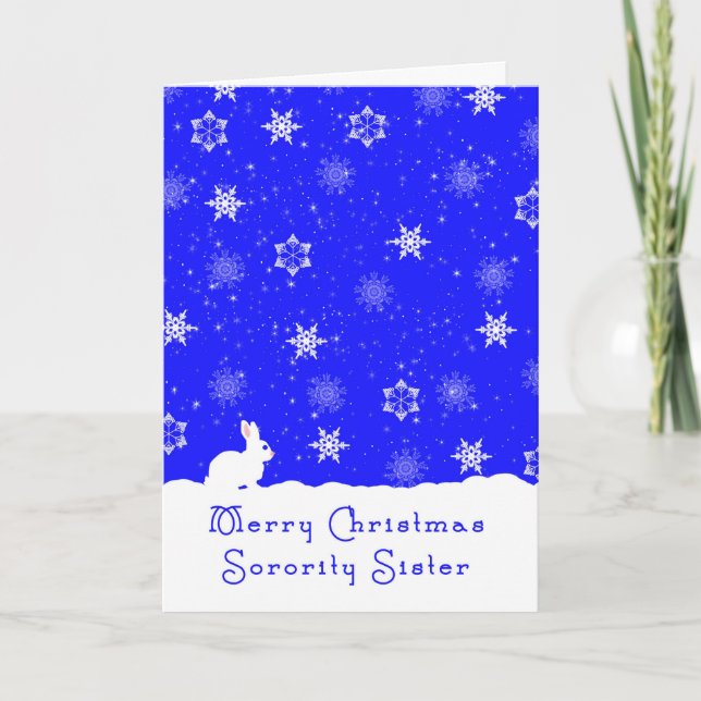 Weihnachtskarte für die Studentinnenverbindung Sch Feiertagskarte (Vorderseite)