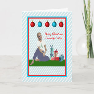 Weihnachtskarte für die Studentinnenverbindung Sch Karte