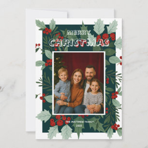Weihnachtskarte für die warme Familie Einladung