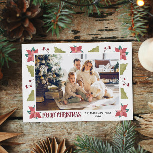Weihnachtskarte für die Weihnachtszeit der Fotos Feiertagskarte