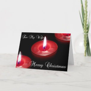 Weihnachtskarte für Ehefrau Feiertagskarte