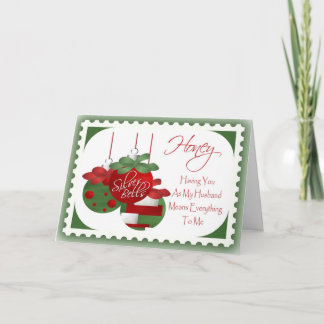 Weihnachtskarte für Ehemann Feiertagskarte