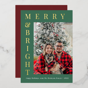 Weihnachtskarte für Foto Folien Feiertagskarte