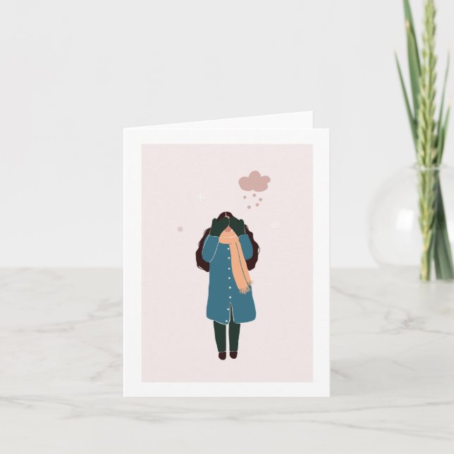 Weihnachtskarte für Freunde Karte (Vorderseite)