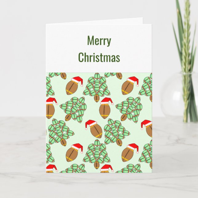 Weihnachtskarte für Fußball Dankeskarte (Vorderseite)