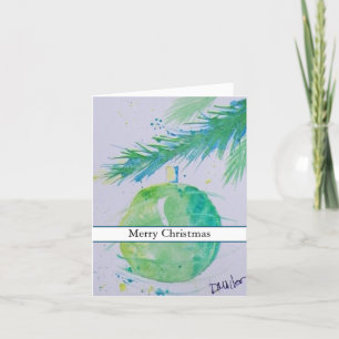 Weihnachtskarte für grünes Wasser Dankeskarte