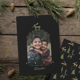 Weihnachtskarte für Hirsche und Foto Einladung