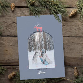 Weihnachtskarte für Hirsche und Foto Einladung