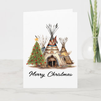 Weihnachtskarte für indianische Amerikaner Einladung