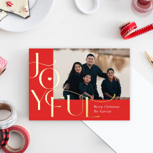 Weihnachtskarte für Joyful Life Foil Folien Feiertagskarte