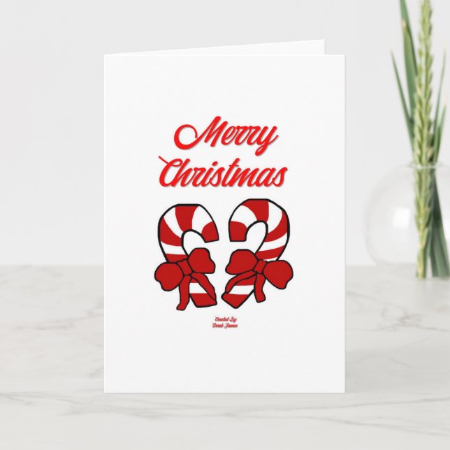 Weihnachtskarte für Kerzenleuchter Karte (Vorderseite)