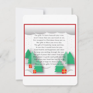 Weihnachtskarte für Kinder Feiertagskarte