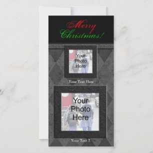 Weihnachtskarte für kundenspezifisches Foto, klass Feiertagskarte
