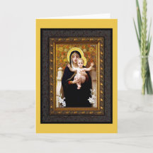 Weihnachtskarte für Madonna und Kind