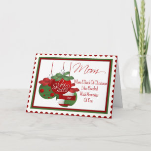 Weihnachtskarte für Mama Feiertagskarte