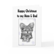Weihnachtskarte für Mama und Vater