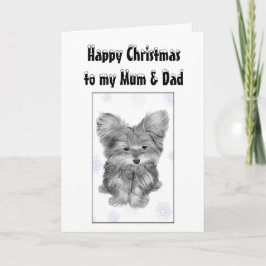 Weihnachtskarte für Mama und Vater Feiertagskarte