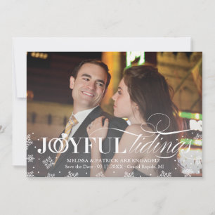 Weihnachtskarte für Neuvermählte zum Speichern des Save The Date