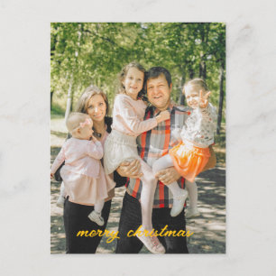 Weihnachtskarte für personalisiertes Foto - Indivi Feiertagspostkarte