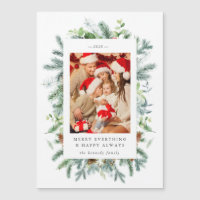Weihnachtskarte für Pinien und Foto