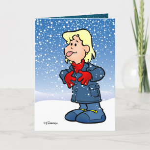 Weihnachtskarte für Reifenschnee Feiertagskarte
