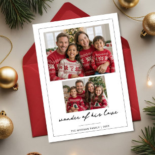 Weihnachtskarte für religiöse Familien - Wunder se Feiertagskarte