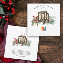 Weihnachtskarte für Rustikal Business-Logos