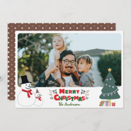 Weihnachtskarte für Snowman Feiertagskarte