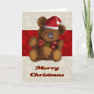 Weihnachtskarte für Teddy Bären Feiertagskarte