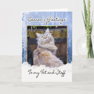Weihnachtskarte für Tierarzt - Feiertagskarte