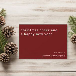 Weihnachtskarte für Unternehmen Einladung