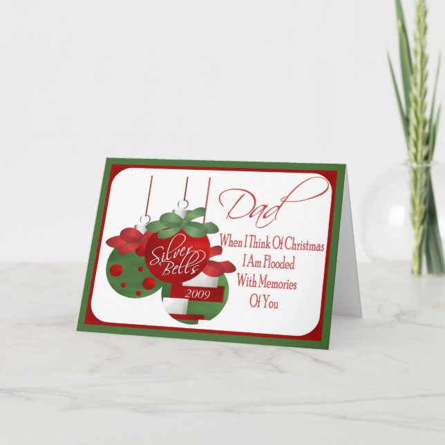 Weihnachtskarte für Vater Feiertagskarte (Vorderseite)
