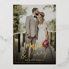 Weihnachtskarte für verheiratete Nachrichten Folien Feiertagskarte