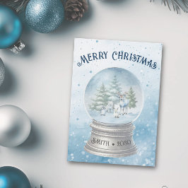 Weihnachtskarte für Waldtiere Feiertagskarte