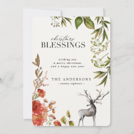 Weihnachtskarte für Wasserfarben. Feiertagskarte