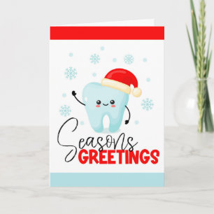 Weihnachtskarte für Zahnarztpraxis Feiertagskarte