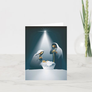 Weihnachtskarte - Geburt Christi Feiertagskarte