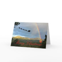 Weihnachtskarte gefaltet
