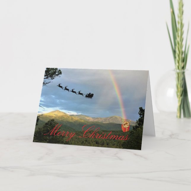 Weihnachtskarte gefaltet dankeskarte (Vorderseite)
