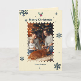 Weihnachtskarte Gelb Dankeskarte