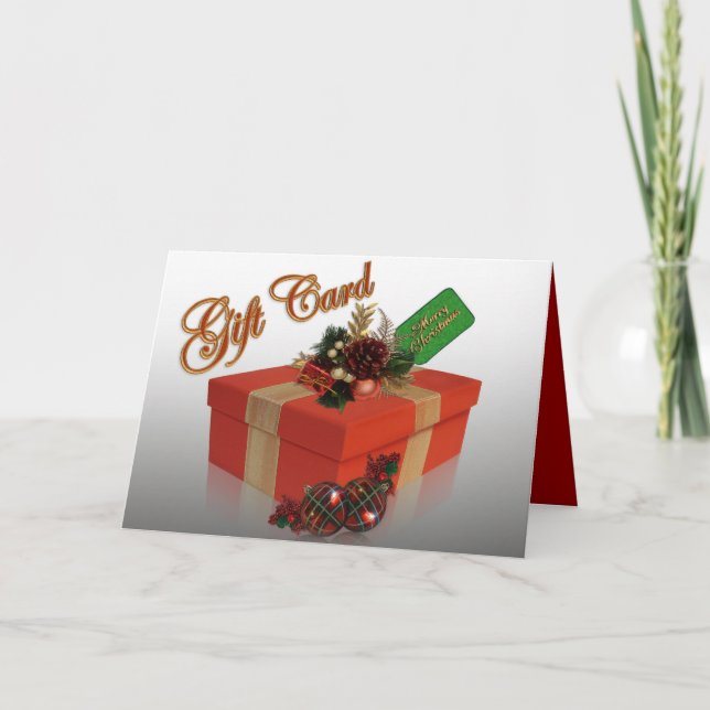 Weihnachtskarte Geld-Halter Feiertagskarte (Vorderseite)